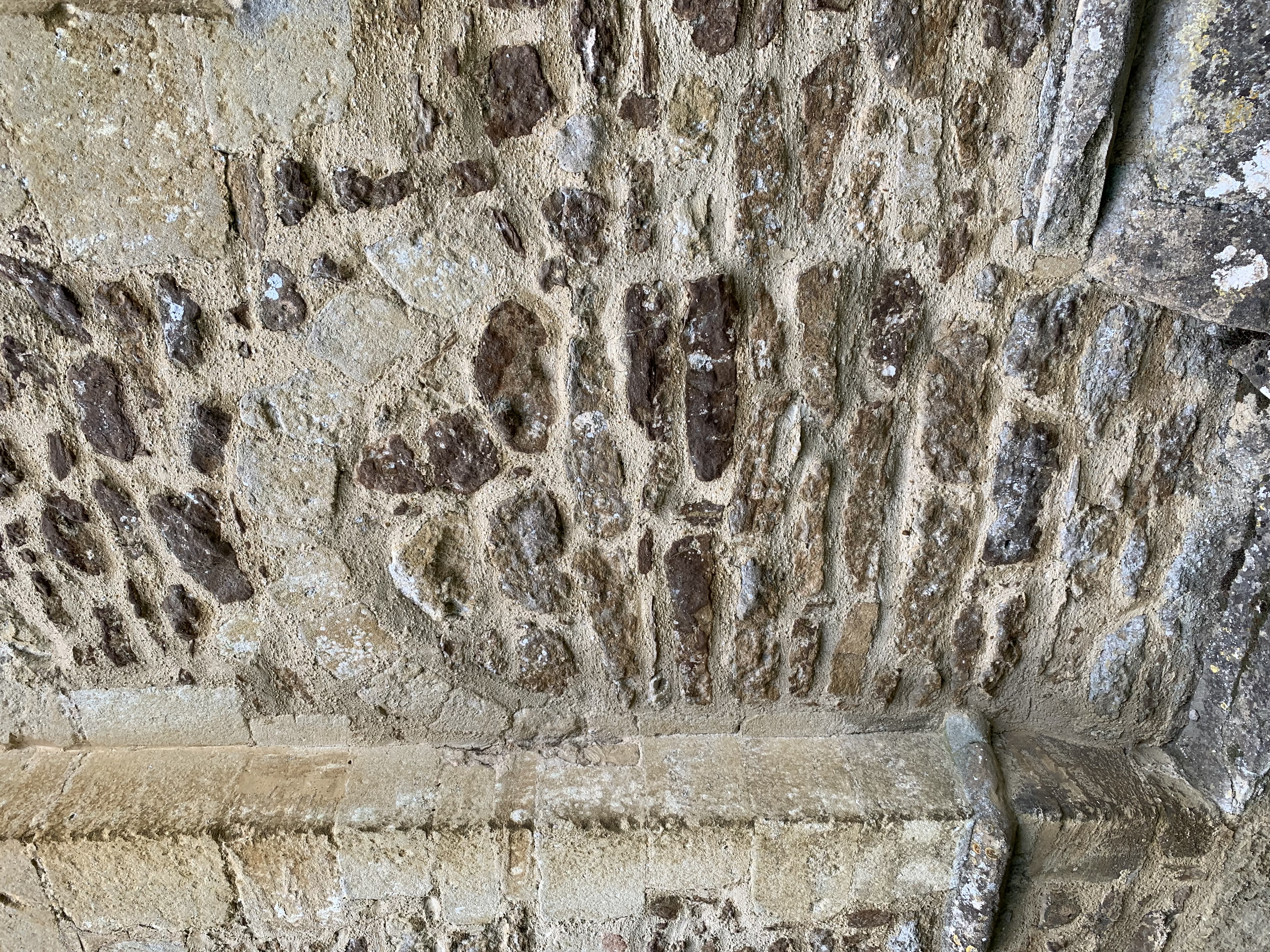 Ghost of a port on the side of Iffley Church